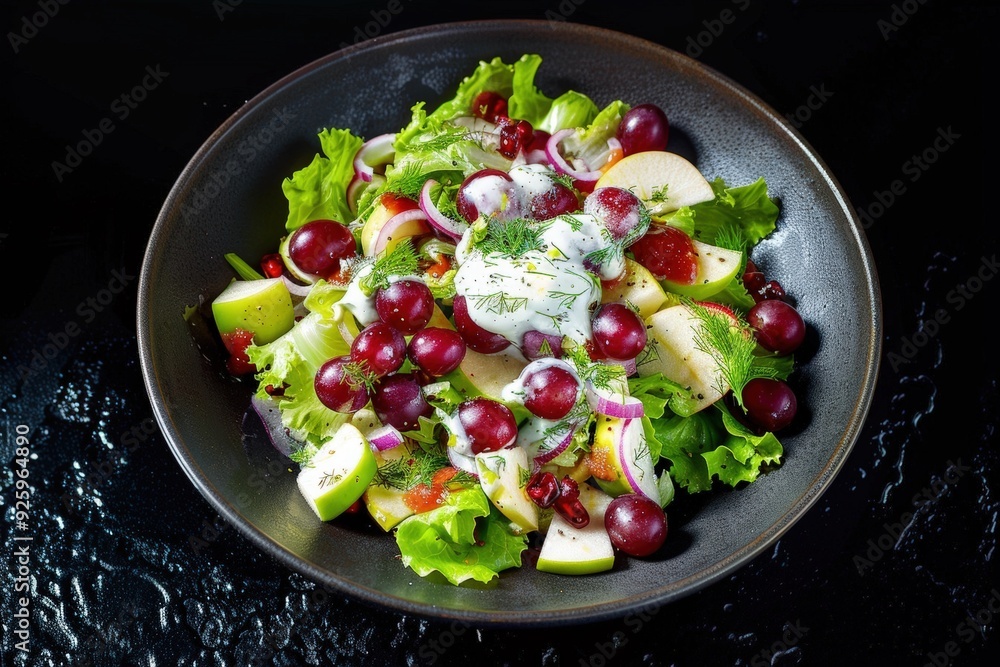 Mouthwatering Salad with Tangy Dressing Mouthwatering Salad with Tangy Dressing