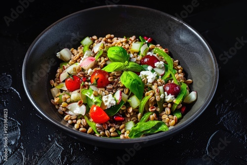 Nutty Farro and Earthy Wheat Berries Salad Recipe