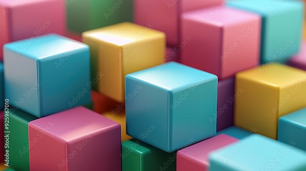 Strategic SWOT Analysis with Colorful Blocks Representing Strengths and Weaknesses - 3D Illustration Concept Strategic SWOT Analysis with Colorful Blocks Representing Strengths and Weaknesses - 3D Illustration Concept