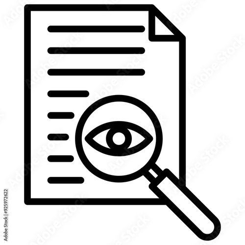 outline icon about procurement management