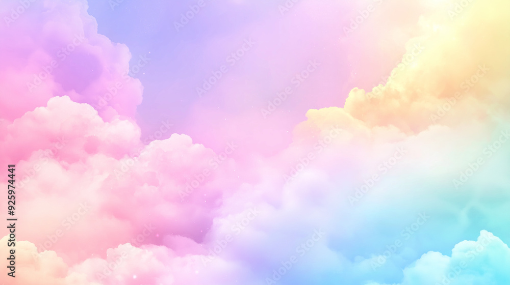 cotton candy background, pastel color clouds, soft and dreamy atmosphere, perfect for creating cute and romantic designs with pastel rainbow colors like pink, blue, purple and yellow cotton candy background, pastel color clouds, soft and dreamy atmosphere, perfect for creating cute and romantic designs with pastel rainbow colors like pink, blue, purple and yellow