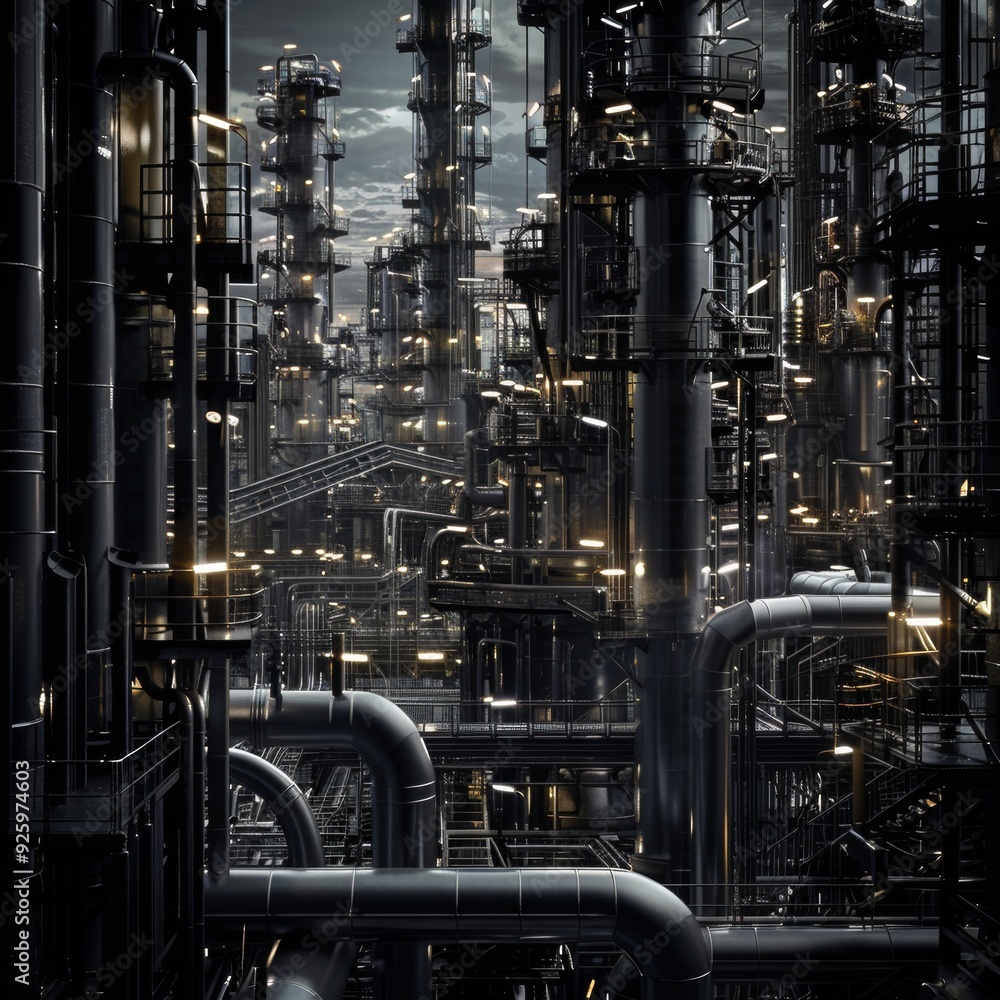 Industrial background products are shown in black