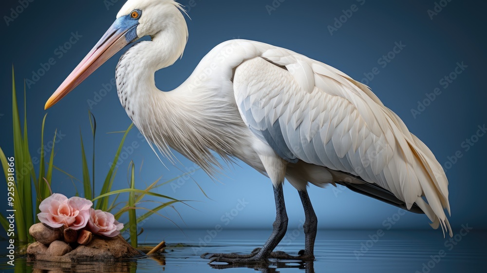 Fototapeta premium bird on white background 