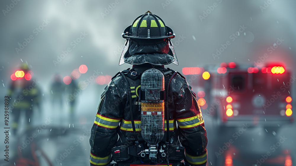 fireman in action fireman in action