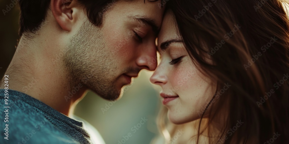 Macro shot of a couple sharing an intimate glance during a walk, illustrating the authenticity and connection in candid portraits Macro shot of a couple sharing an intimate glance during a walk, illustrating the authenticity and connection in candid portraits