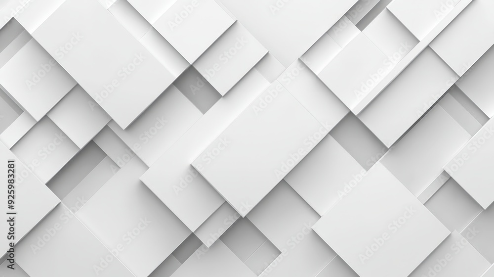 Abstract White Geometric Background. Abstract White Geometric Background.
