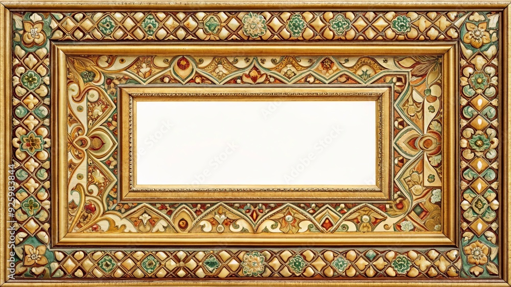 Geometric ornamental frame painted in elegant oil on canvas, geometric, ornamental, frame, elegant, oil painting, canvas Geometric ornamental frame painted in elegant oil on canvas, geometric, ornamental, frame, elegant, oil painting, canvas