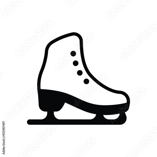 Ice Skate Shoes vector icon