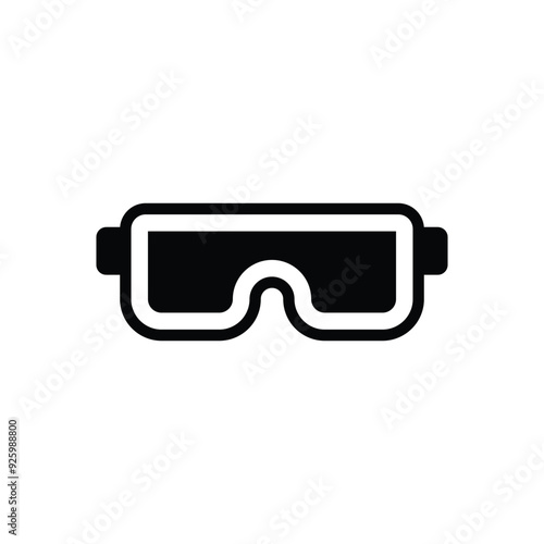 Goggles vector icon