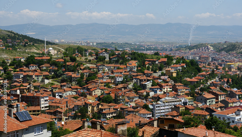 Fototapeta premium A view from Kastamonu, Turkey