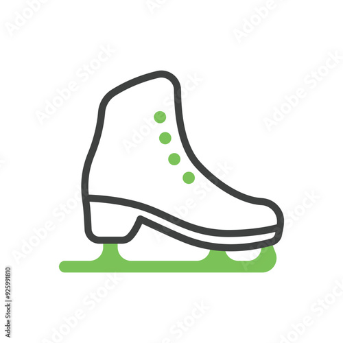 Ice Skate Shoes vector icon