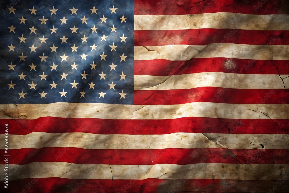 Close up waving flag of america. flag symbols of america.
Close up waving flag of america. flag symbols of america.