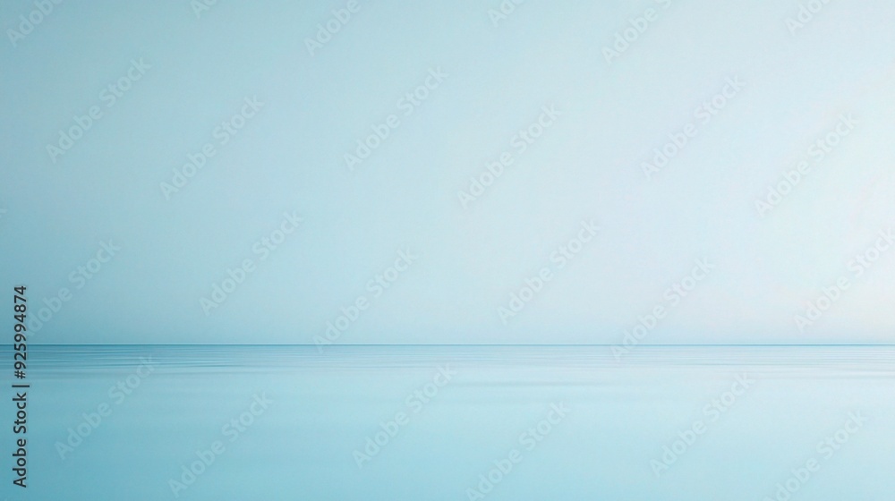 Fototapeta premium Serene Aqua Horizon 