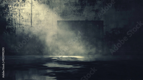 Wallpaper Mural Dark Moody Grunge Wall with Misty Fog Torontodigital.ca