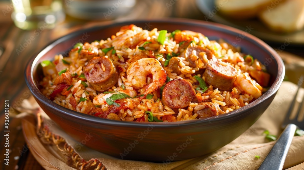 Savory Jambalaya Dish - A Feast of Flavors and Colors Savory Jambalaya Dish - A Feast of Flavors and Colors