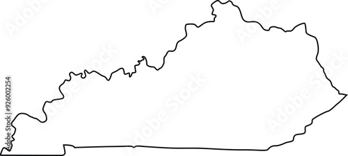 Kentucky Outline Cricut and Silhouette SVG file