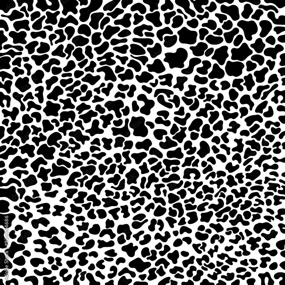 Abstract animal skin leopard, cheetah, Jaguar seamless pattern design. Black and white seamless camouflage background. Abstract animal skin leopard, cheetah, Jaguar seamless pattern design. Black and white seamless camouflage background.