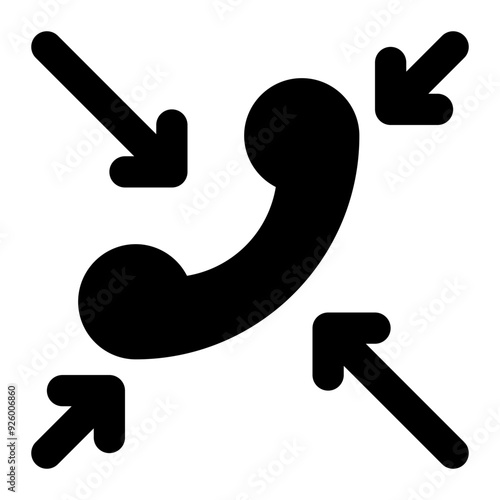 call center, contact center, phone center, telephone, communication, incoming call solid or glyph icon