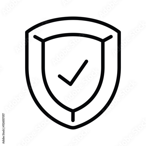 quality safety control icon line vector design in trendy style