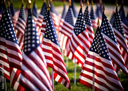 American flag on Memorial Day