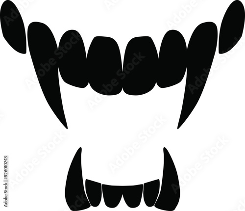 Vampire Teeth Cricut and Silhouette SVG file