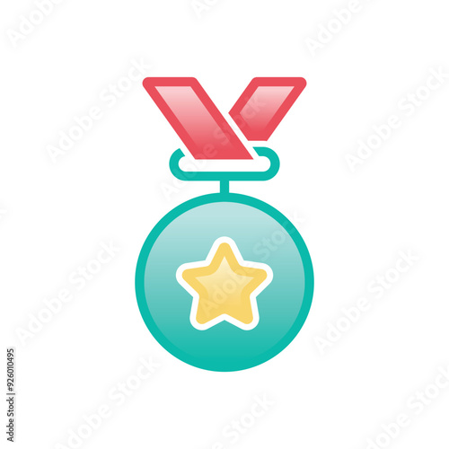 Medal vector icon