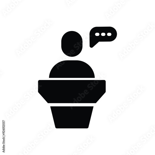 Speech vector icon