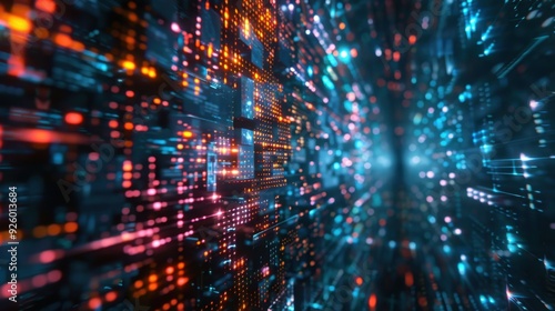 Wallpaper Mural Quantum computing inspired background. Torontodigital.ca