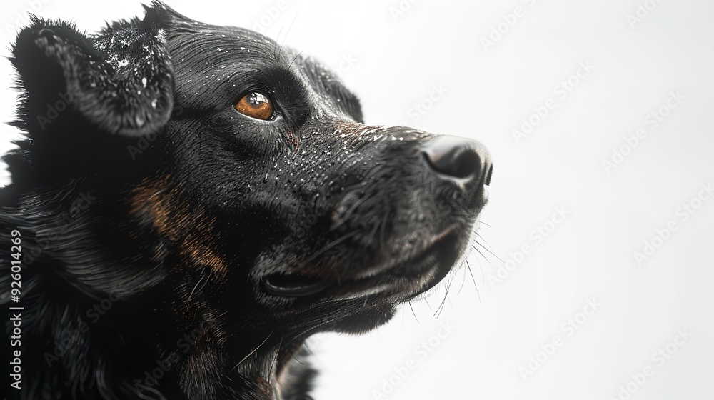 A photo of a puppy Labrador Retriever with ultra high details white background 4K A photo of a puppy Labrador Retriever with ultra high details white background 4K