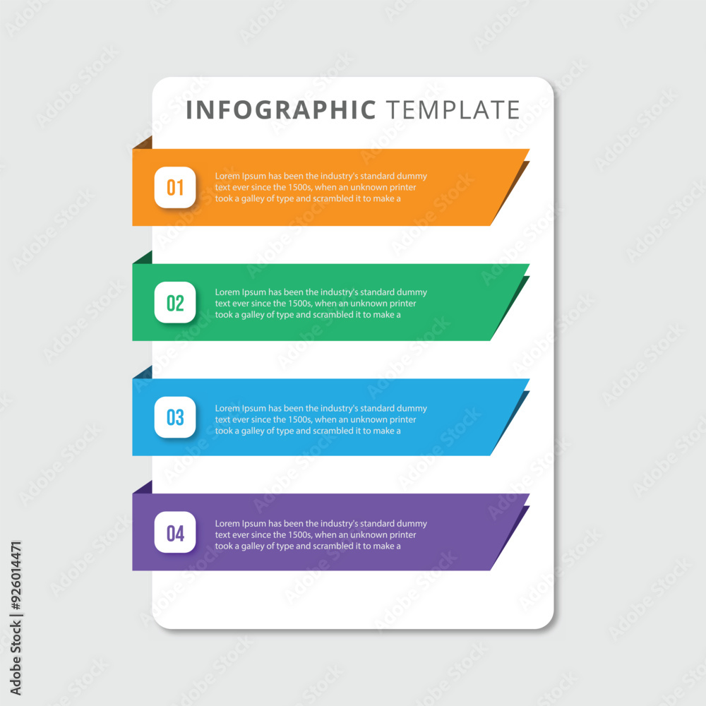 Vector infographic template with 4 options Vector infographic template with 4 options
