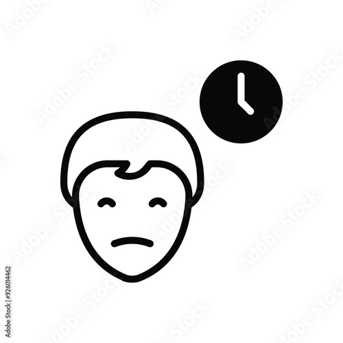 Procrastination vector icon