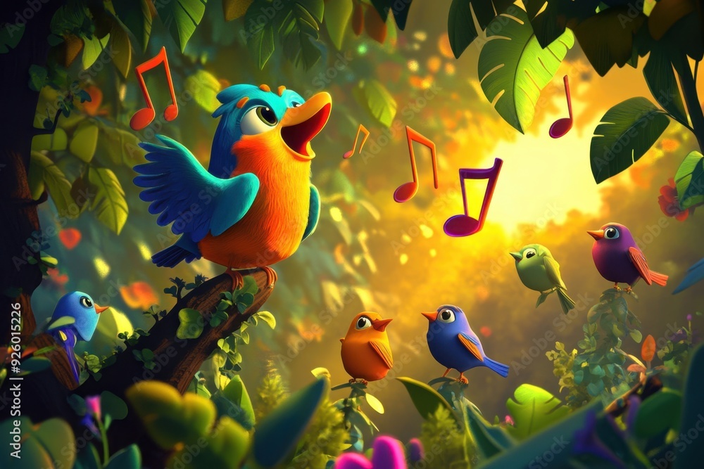 Fototapeta premium Melody in the Forest