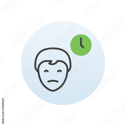 Procrastination vector icon