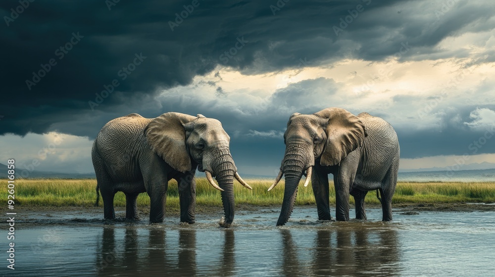 Fototapeta premium Beautiful Beasts: High-Impact Images of Animals in Their Natural Habitats