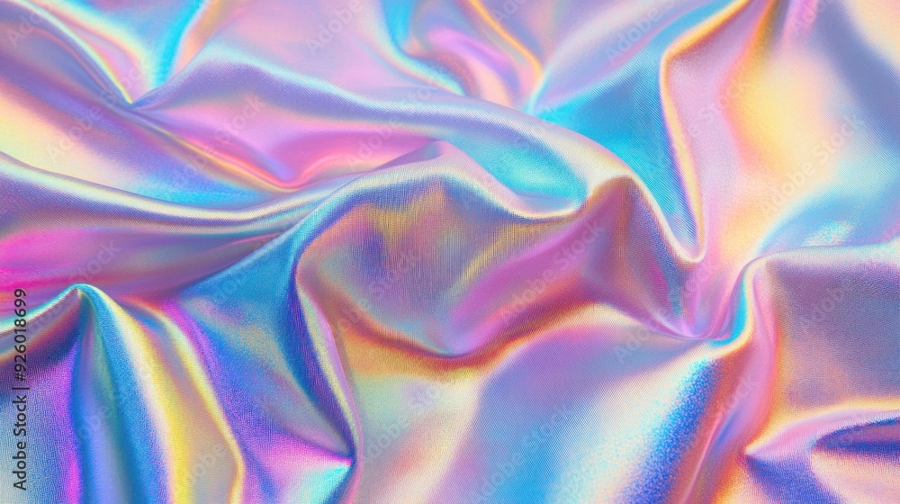 Abstract Holographic Iridescent Fabric Texture Abstract Holographic Iridescent Fabric Texture