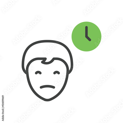 Procrastination vector icon