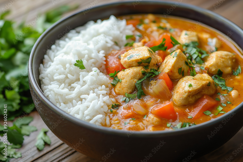 Maafe - Guinean Chicken Peanut Stew with Rice Maafe - Guinean Chicken Peanut Stew with Rice