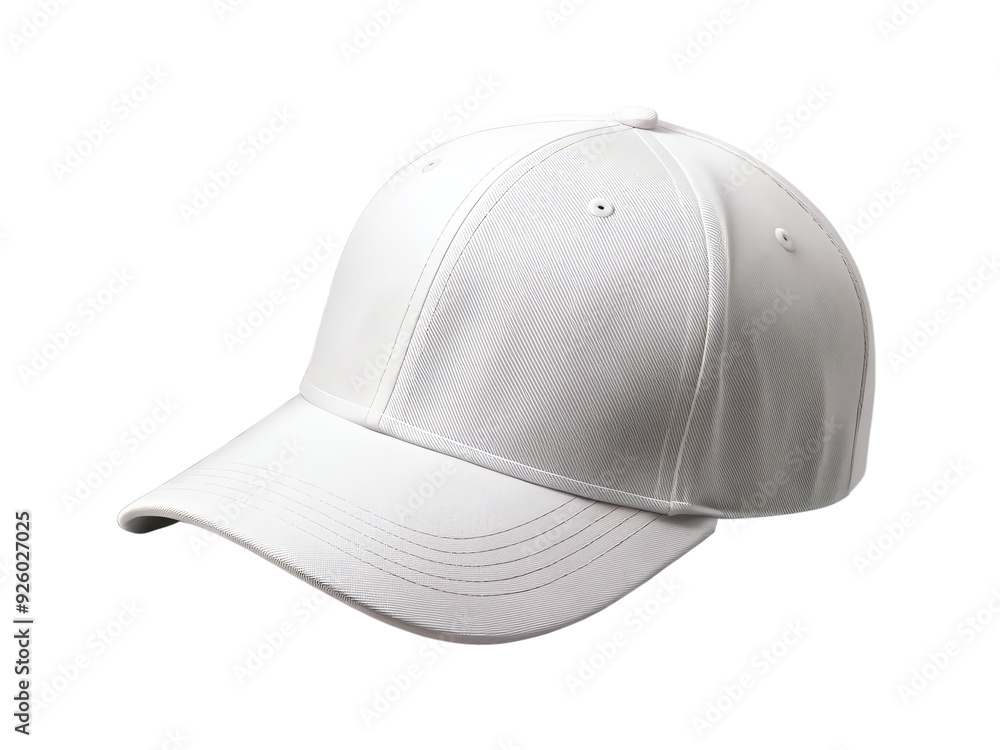 white baseball cap mockup isolated on transparent background white baseball cap mockup isolated on transparent background