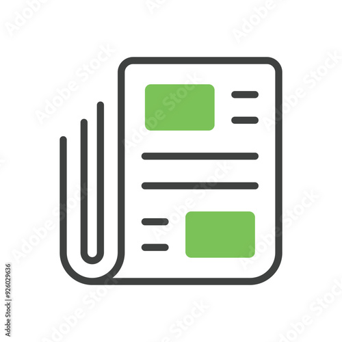 Newspaper vector icon