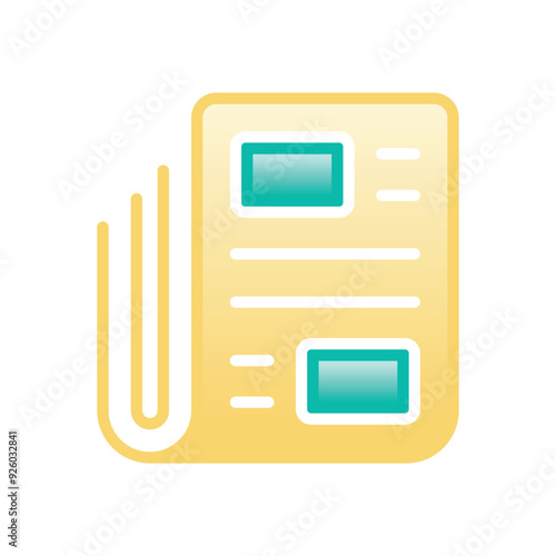 Newspaper vector icon