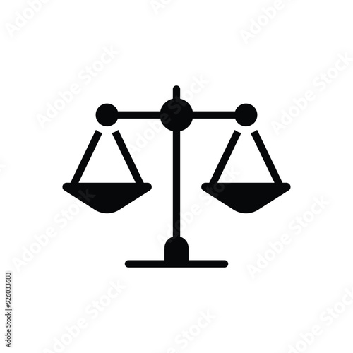 Scale Of Justice vector icon