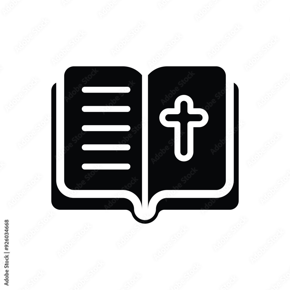 Fototapeta premium Bible vector icon
