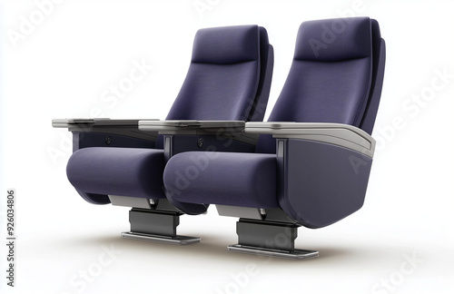 High-Quality VIP Home Theater Chair Premium Cinema Seating for Luxury Auditorium Experience On White Background