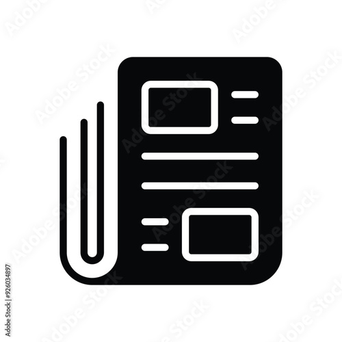 Newspaper vector icon