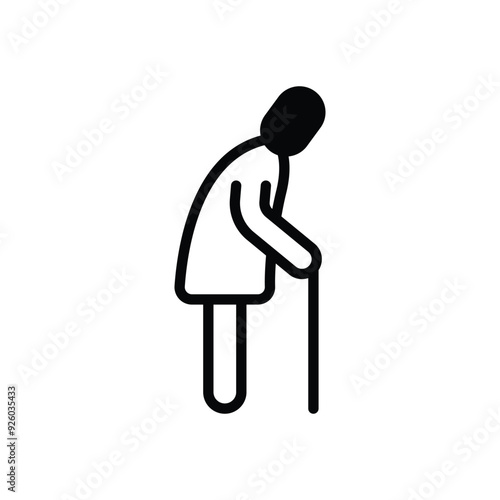  Elderly People Help vector icon