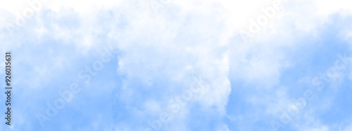 Blue Color Fog or smoke isolated transparent background. White vector cloudiness, mist or smog background. PNG image