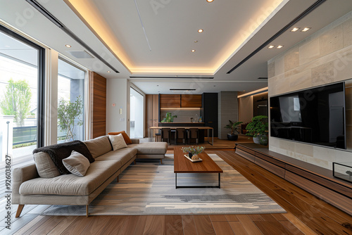 豪邸の豪華なモダンインテリア