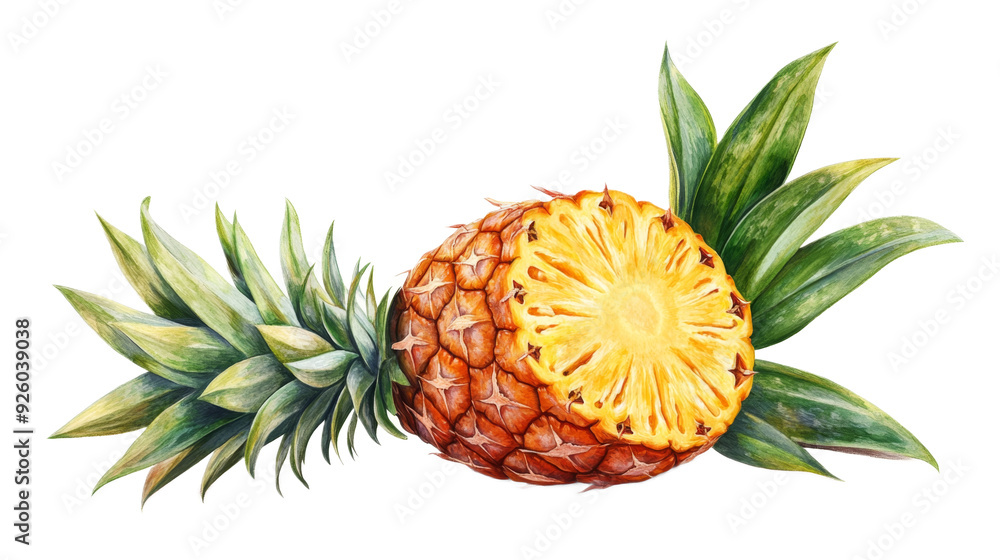 Freshly Cut Pineapple with Freshly Cut Pineapple with