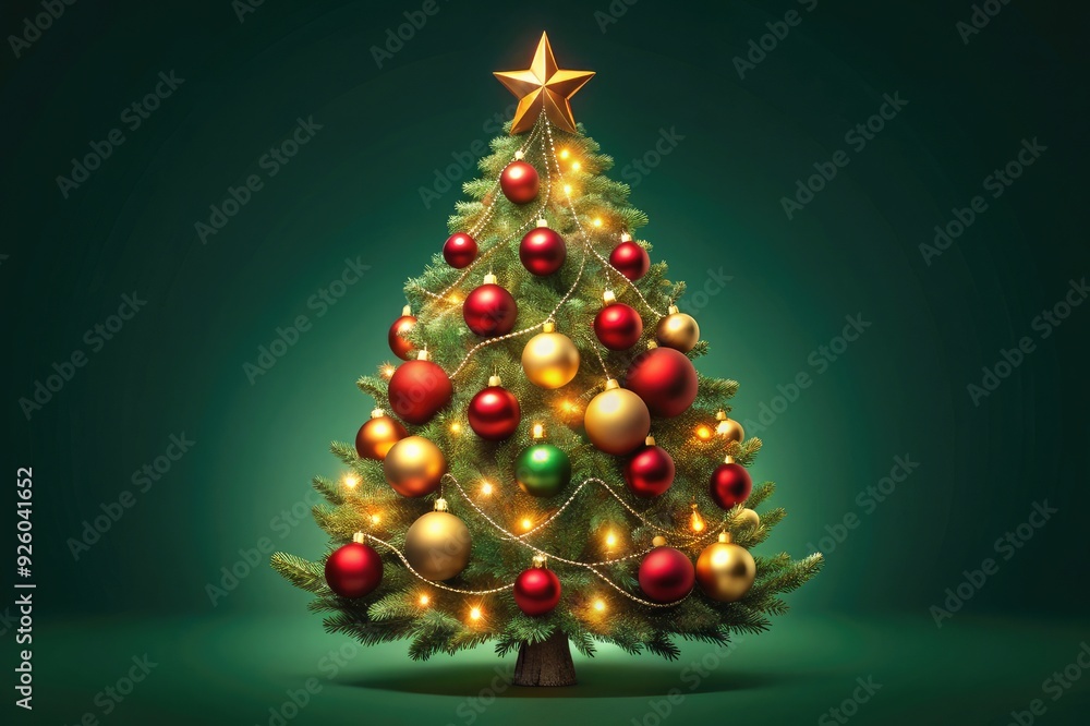 Christmas Tree Icon
Concept: A Christmas tree with lights and ornaments.
Color Palette: Green, red, gold.
Style: Detailed yet minimalist. Christmas Tree Icon
Concept: A Christmas tree with lights and ornaments.
Color Palette: Green, red, gold.
Style: Detailed yet minimalist.