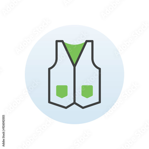  Vest vector icon